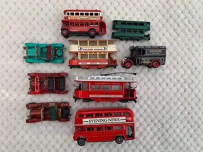 Matchbox Models Of Yesteryear : + Lledo Corgi Mixture Of Cars Trams Buses.  • £5