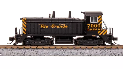 Broadway Ltd 7491 N Scale DRGW EMD NW2 Diesel Locomotive Black & Gold #7000 • $201.95