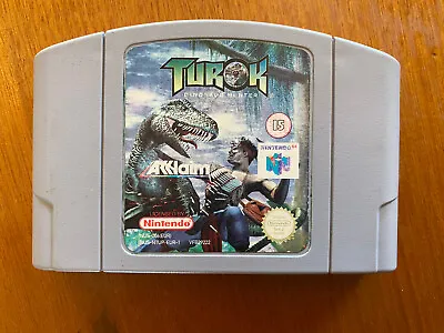 Turok Dinosaur Hunter Nintendo 64 Cartridge Pal Oz Seller • $24.99