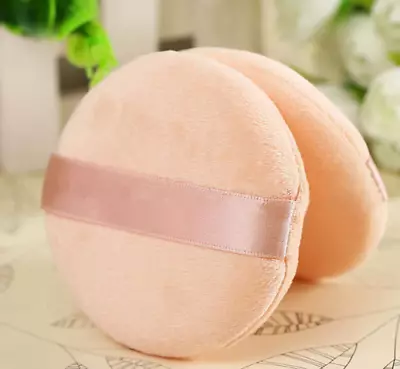 2 Pack Powder Puff Cosmetic Makeup Face Sponges Beauty Foundation Compact • £3.29