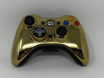 $44.99 • Buy Xbox 360 Gold Chrome Series Special Edition Controller - Tested - Works Great!!