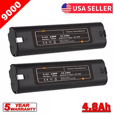 2Pack For MAKITA 9.6VOLT Battery / Charger 9000 9001 632007-4 191681-2 9033 9102 • $11.89