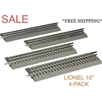Lionel Fastrack Fast Track 10” Straight Pack Of 4!! O Gauge Scale Train 6-12032 • $36.95
