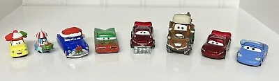 Disney Pixar Cars Story Tellers Mater Saves Christmas Holiday Special 8 Car Lot • $69.90