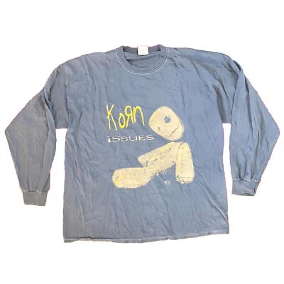 $150 • Buy Vintage 1999 Korn Issues Album Promo Merch Long Sleeve Shirt Tee XXL RARE