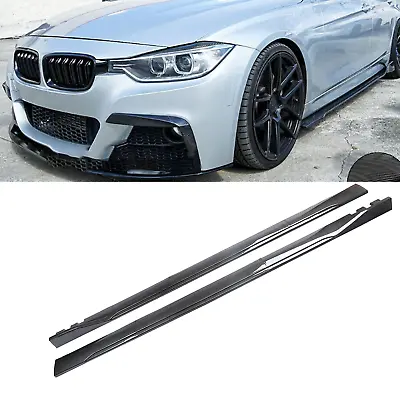 Carbon Fiber Side Skirt Rocker Panel Fit For F30 E92 E90 E36 E30 328i 335i • $159.99