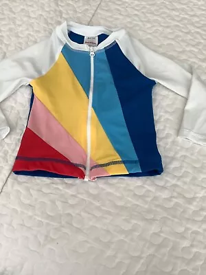 Hanna Andersson Girls Swimwear Rashguard Colorblocks Size 2T • $5