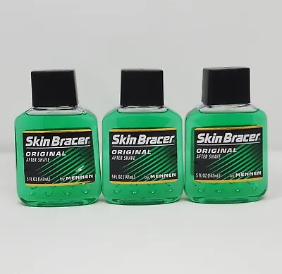 Skin Bracer Original Men's After Shave By Mennen 5 Oz   Lot Of 3 • $23.13