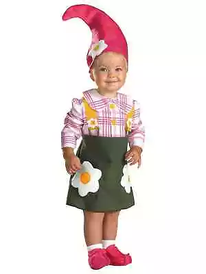 Flower Garden Gnome Smurf Fairytale Baby Infant Toddler Girls Costume 12-18M • £38.95