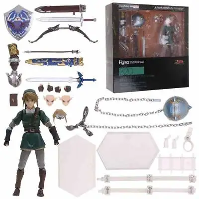 The Legend Of Zelda: Twilight Princess Link DX Ver. Figure Figma 320 Toys Gifts • $50.98
