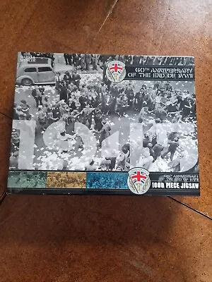 60TH ANNIVERSARY OF THE END OF WWII (M&S) 1000 PIECE JIGSAW PUZZLE VGC  Hard • £4