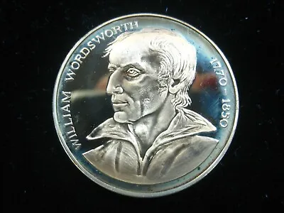 WILLIAM WORDSWORTH Great Britain UK 22K Gold Over Bronze Proof 39mm 74# Medal • $15.90