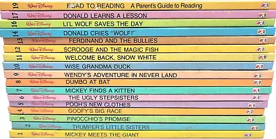 Walt Disney Fun To Read Library 1-19 Missing Vol. 15 Beginning Reader Books 1986 • $47.99