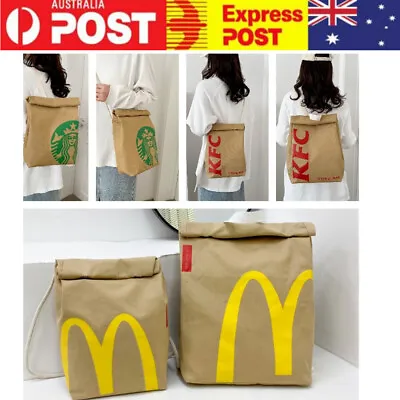 Realistic McDonalds Backpack/Messenger Side Bag - Fast Food Gift Gag Funny Bag • $17.59