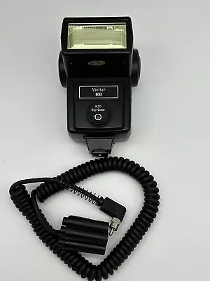 Vivitar 283 Auto Thyristor Shoe Mounted Flash With Power Cord LPV-2 Power Supply • $49.95