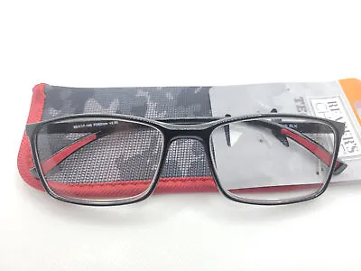 Foster Grant Beck Mens Black Reading Glasses W/ Case Choose Strength • $11.66