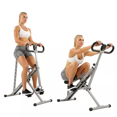 Sunny Health Fitness Upright Row-N-Ride Rowing DB Method Squat Machine NO. 077S • $129.99