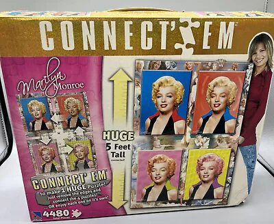 Marilyn Monroe Art Portrait Giant Puzzle 5 Feet Tall Connect’em • $33.15