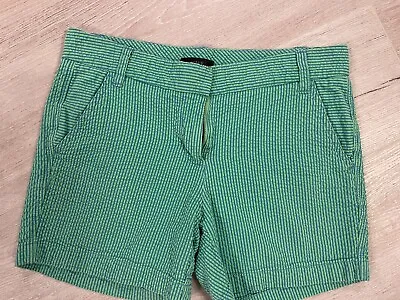 J.Crew Womens Striped Seersucker Shorts Size 2 From 2013 • $15.50