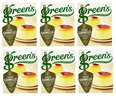 6 X Green's Sweet Carmelle Caramel Syrup 70g - Each Pack Serves 4 • £7.49