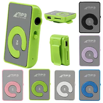 Mini Clip Flower Pattern MP3 Player Music Media Support To 32GB And TF Card • $2.63