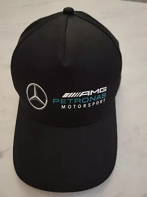 MERCEDES AMG PETRONAS MOTORSPORT F1 Formula One HAMILTON RUBRIK Hat Cap Black • $21