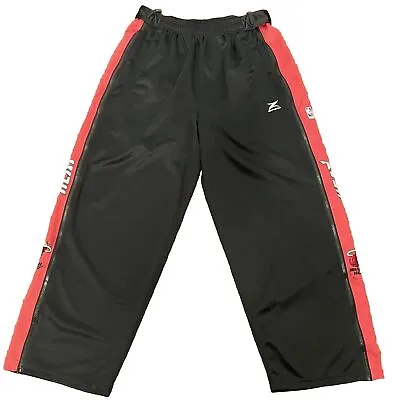 Miami Heat Zipway Pants Adult  Large Black NBA Basketball Sports Warmup Zip • $29.99