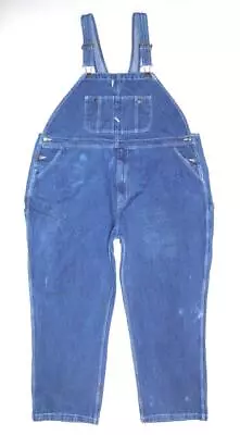 * DIAMONDBACK * Men's Vintage Dungarees 46 W X 32 L 3XL Work Overalls Blue Denim • £32.45