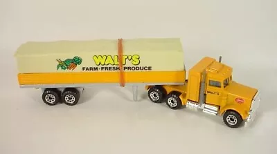 Matchbox Convoy CY-5-A8 Peterbilt Coverd Truck-Walts Farm Fresh Produce Loose • $11.90