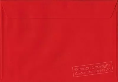 Poppy Red C5 Envelopes - 162 Mm X 229 Mm 100gsm Self Seal A5 Colour Envelope • £13.75