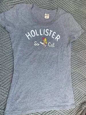 Hollister So Cal Grey Print Shortsleeve Tshirt Size M • £10
