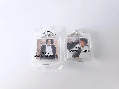 Lot Of 2 - Michael Jackson Keychains - Sealed - 1.5  X 1.5  • $9.99