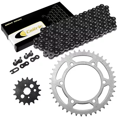 Black Drive Chain And Sprocket Kit For Kawasaki Vulcan 800 VN800 1996-2005 • $44.01