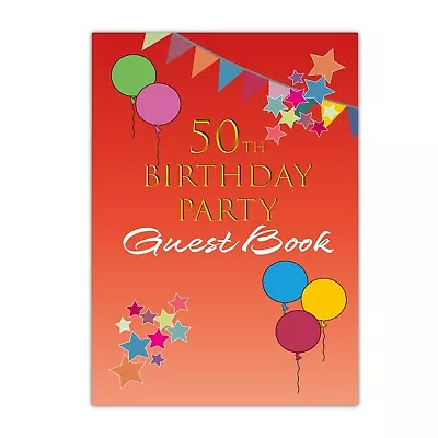 50th Birthday Party Guest Book • £12.99