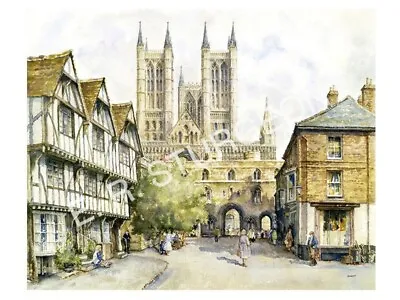 Lincoln Cathedral Signed Limited Edition Art Print By E R Sturgeon • £35