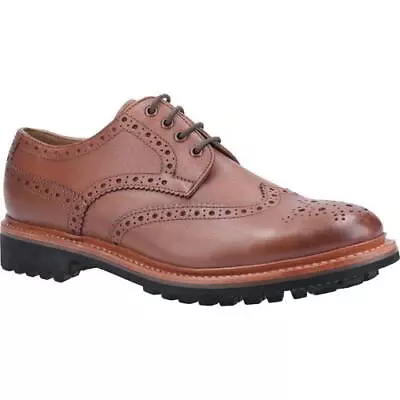 Cotswold Quenington Mens Commando Sole Brown Leather Country Brogues Size 8-12 • £64.99