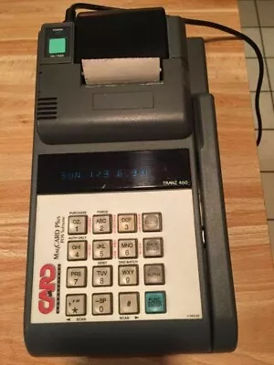 Tranz 460 Credit Card Pos Terminal With Printer And 50w Ul Power Adapter • $25