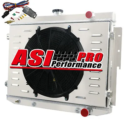 ASI 3ROW Radiator Shroud Fan Fit 1973-1974 Dodge Plymouth Coronet Chrysler Mopar • $238.28