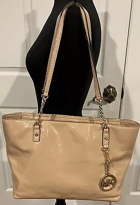 Michael Kors Tan Patent Leather Shoulder Bag  • $35