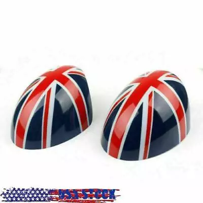 2 X Union Jack WING Mirror Covers Fits MINI Cooper R55-R57 Power Fold Mirror • $32.73