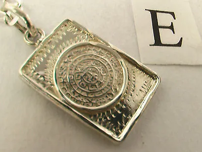 $29 • Buy Taxco, Mexican 925 Sterling Silver Aztec Calendar (Sun Stone) Pendant Tops