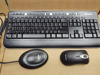 Microsoft Wireless Desktop 1000 Keyboard Mouse 2000 Receiver 3.1  IBM Num. Pad • $25.99