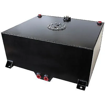 AEROFLOW Aluminium 25 Gallon(95L) Fuel Cell With Cavity/Sump / Fuel Sender BLACK • $749.54