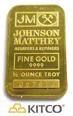 Vintage Johnson Matthey 1/2 Oz Fine Gold Minted Bar 9999 #027914 • $1425
