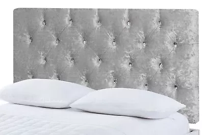 £35.09 • Buy Crush Velvet Chesterfield Headboard In 20  High -| Single | Double | Kingsize | 