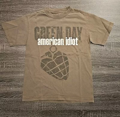 Green Day American Idiot Official Merch Distressed Mens Small 2017 • $10.99