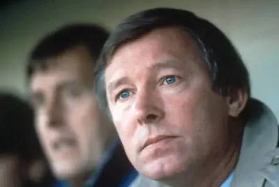 New Manchester United Manager Alex Ferguson Watches His Team For  - Old Photo • $5.55