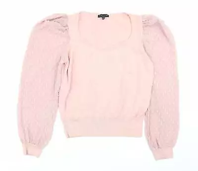 £3 • Buy F&F Womens Pink Polka Dot Cotton Basic T-Shirt Size 14 Crew Neck