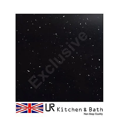 Tiles Sample Black Quartz Tile With Mirror Fleck • £0.99