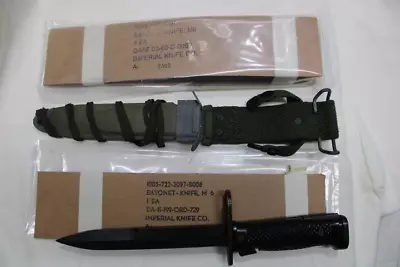 US Military Issue IMPERIAL M6 Knife Bayonet With M8A1 Scabbard  Set A1A • $199.95